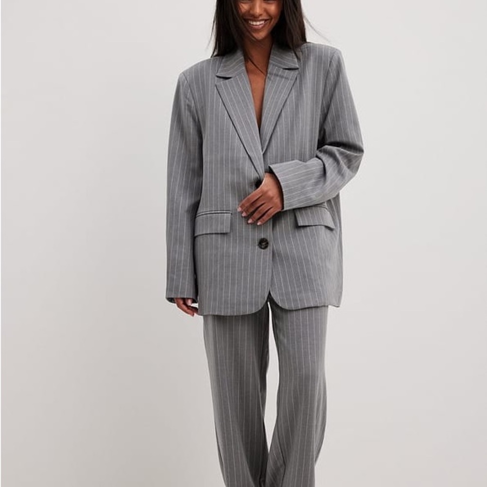 Na-kd High Waist Pinstripe Pants